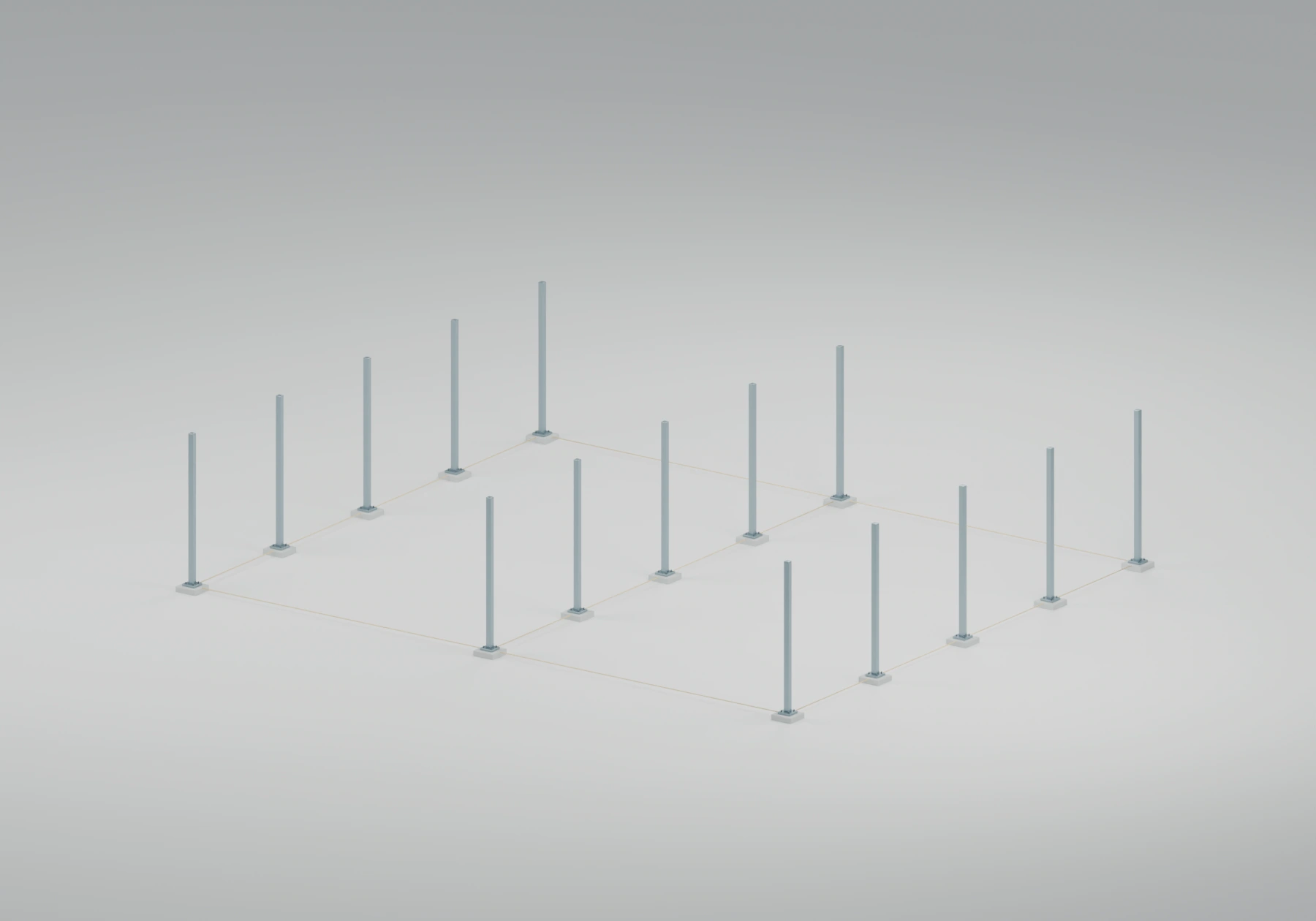 Layout and supports